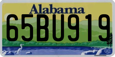 AL license plate 65BU919