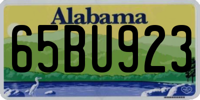 AL license plate 65BU923