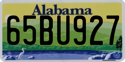 AL license plate 65BU927