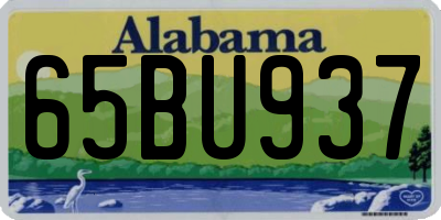 AL license plate 65BU937