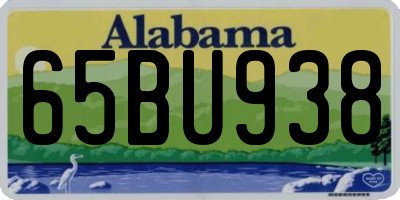 AL license plate 65BU938