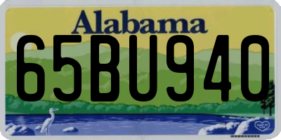 AL license plate 65BU940