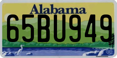 AL license plate 65BU949