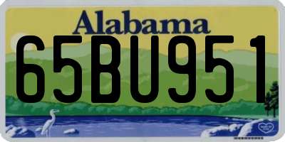 AL license plate 65BU951