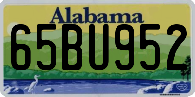 AL license plate 65BU952