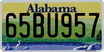 AL license plate 65BU957