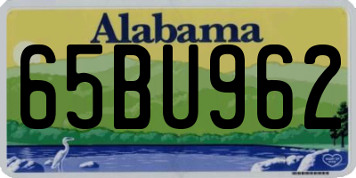 AL license plate 65BU962