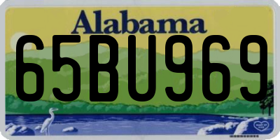 AL license plate 65BU969
