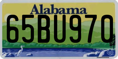 AL license plate 65BU970