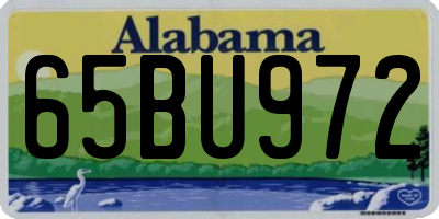 AL license plate 65BU972