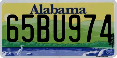 AL license plate 65BU974