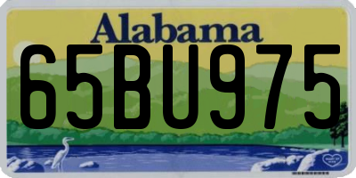 AL license plate 65BU975