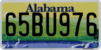 AL license plate 65BU976
