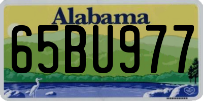 AL license plate 65BU977