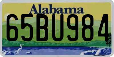 AL license plate 65BU984