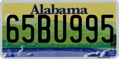 AL license plate 65BU995
