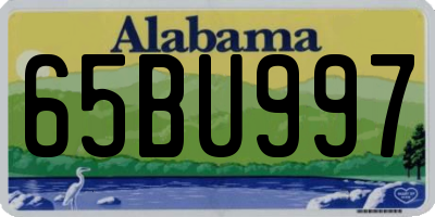 AL license plate 65BU997