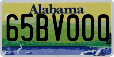 AL license plate 65BV000