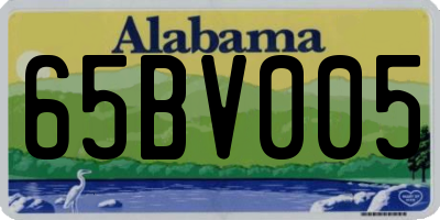 AL license plate 65BV005