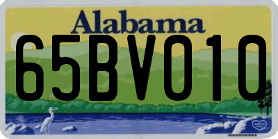 AL license plate 65BV010