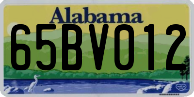 AL license plate 65BV012