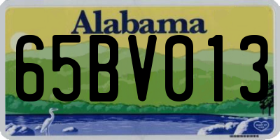 AL license plate 65BV013