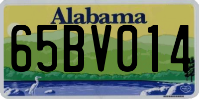 AL license plate 65BV014