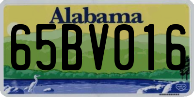 AL license plate 65BV016