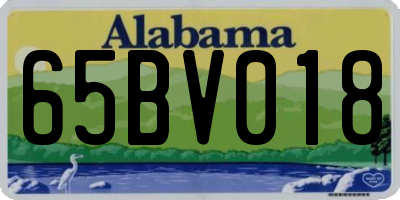 AL license plate 65BV018