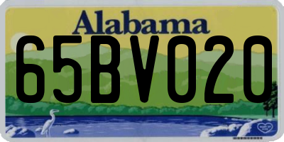 AL license plate 65BV020