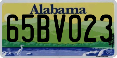 AL license plate 65BV023