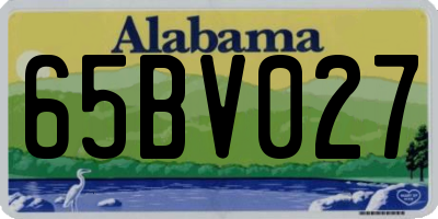 AL license plate 65BV027
