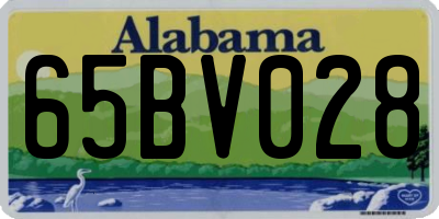 AL license plate 65BV028