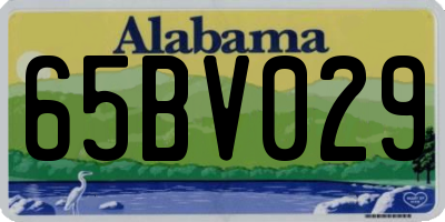 AL license plate 65BV029