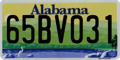 AL license plate 65BV031