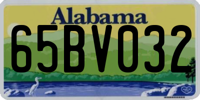AL license plate 65BV032