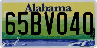 AL license plate 65BV040