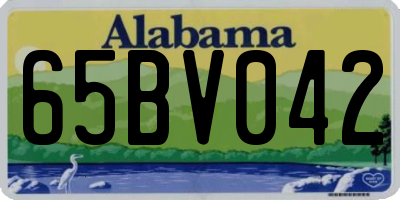 AL license plate 65BV042