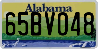 AL license plate 65BV048