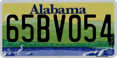 AL license plate 65BV054