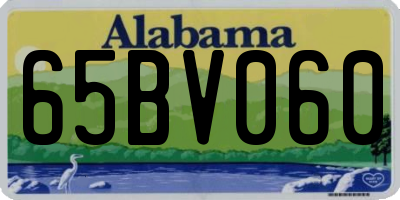 AL license plate 65BV060