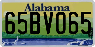 AL license plate 65BV065