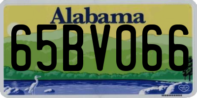 AL license plate 65BV066
