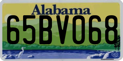 AL license plate 65BV068