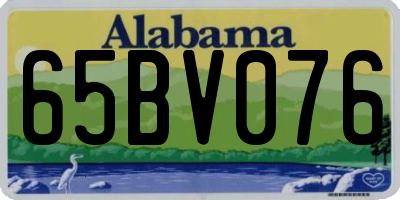 AL license plate 65BV076