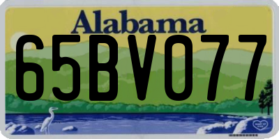 AL license plate 65BV077