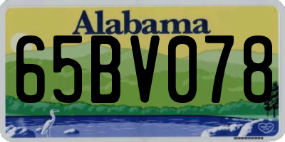 AL license plate 65BV078