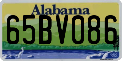 AL license plate 65BV086