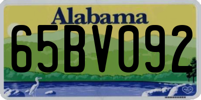 AL license plate 65BV092