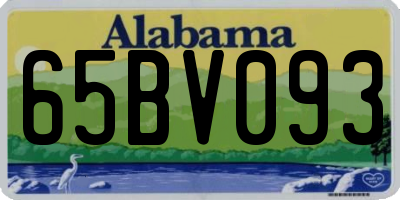 AL license plate 65BV093